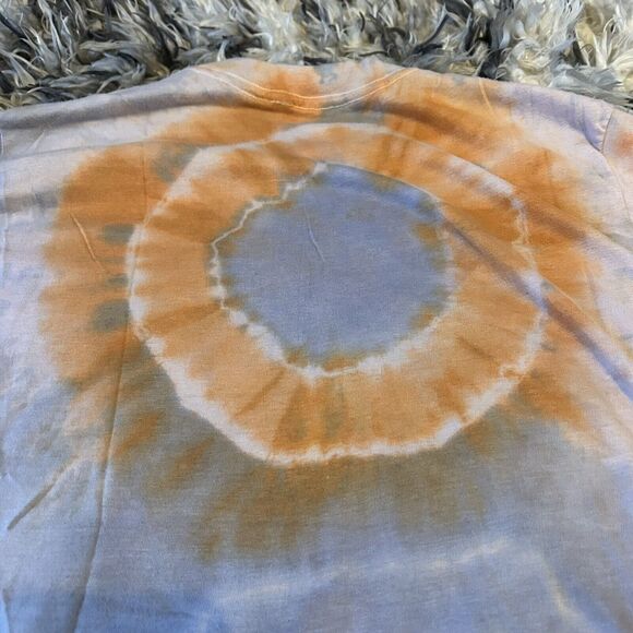 Vintage 90s Single Stitch Tie Dye Mens T Shirt Size Large L Circle Eyes - Picture 5 of 9
